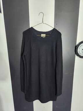 Oversized Wilfred Free Black Knit Crewneck Sweater